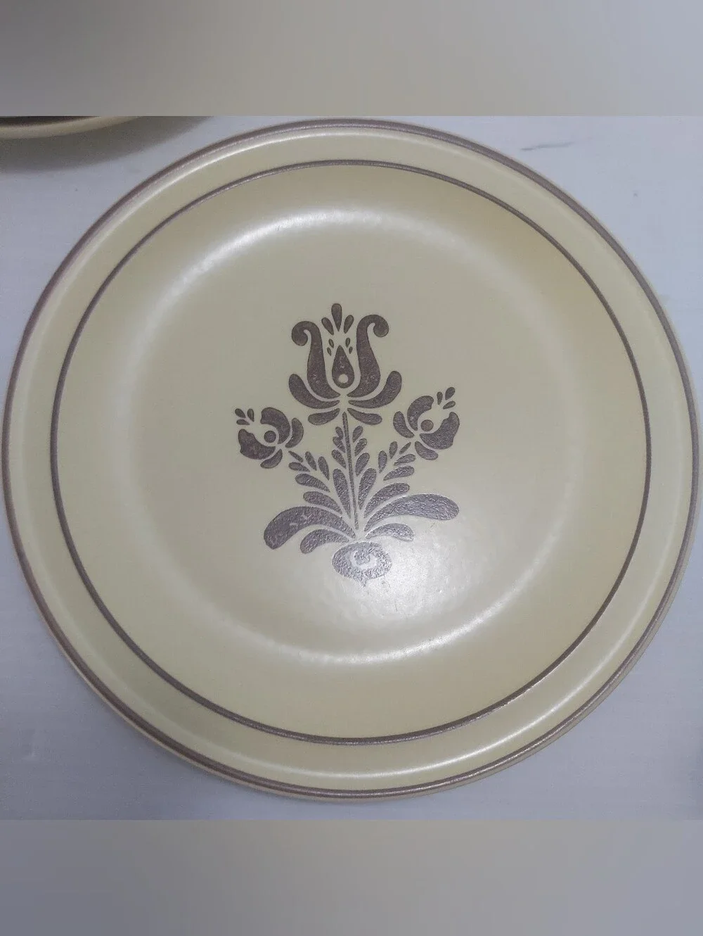 Pfaltzgraff Village Dinner Plates Set of 8 Tan Brown 10
